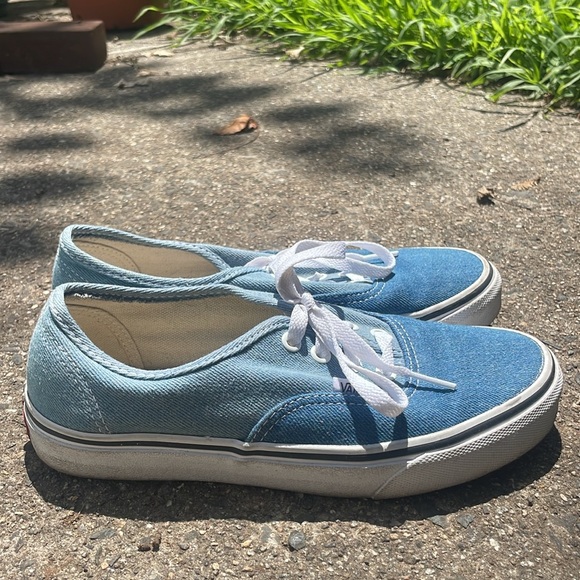 Vans Old Skool Denim Two-Tone Denim Lace Up Sneakers Womens Size 7.5 - Picture 5 of 9